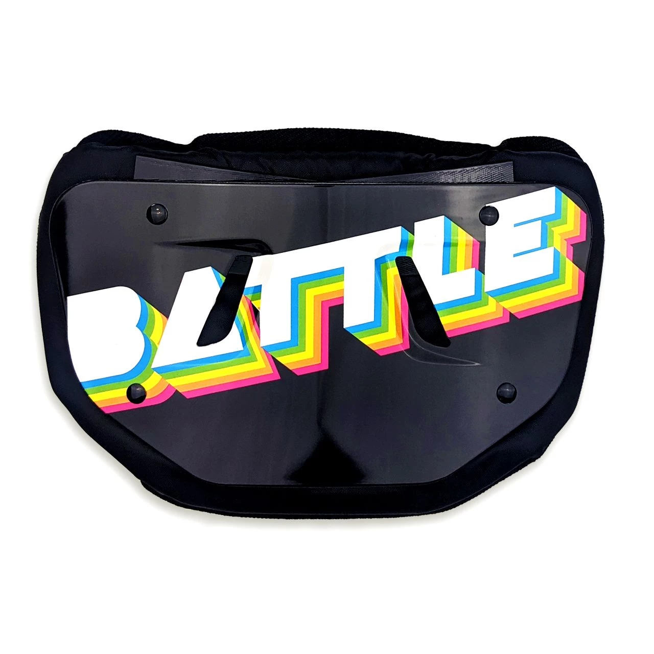 Battle Adult Retro Arcade Chrome Football Back Plate For Unisex Black 1 Battle Adult Retro Arcade Chrome Football Back Plate For Unisex Black