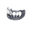 Shock Doctor Adult Fang Strapless Double Braces Mouthguard For Unisex Trans Blk/white Fang
