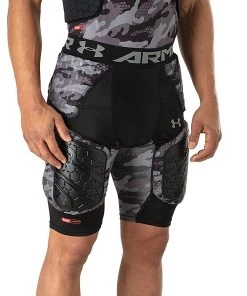 Under Armour Youth Game Day Armour Pro 5-Pad Girdle For Boys' Black/wht Black Camo