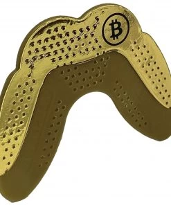 Battle Ultra-Slim Strapless Mouthguard For Unisex Gold Chrome
