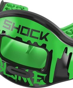 Shock Doctor Max Airflow 2.0 3D Slime Lip Guard For Unisex Black/green