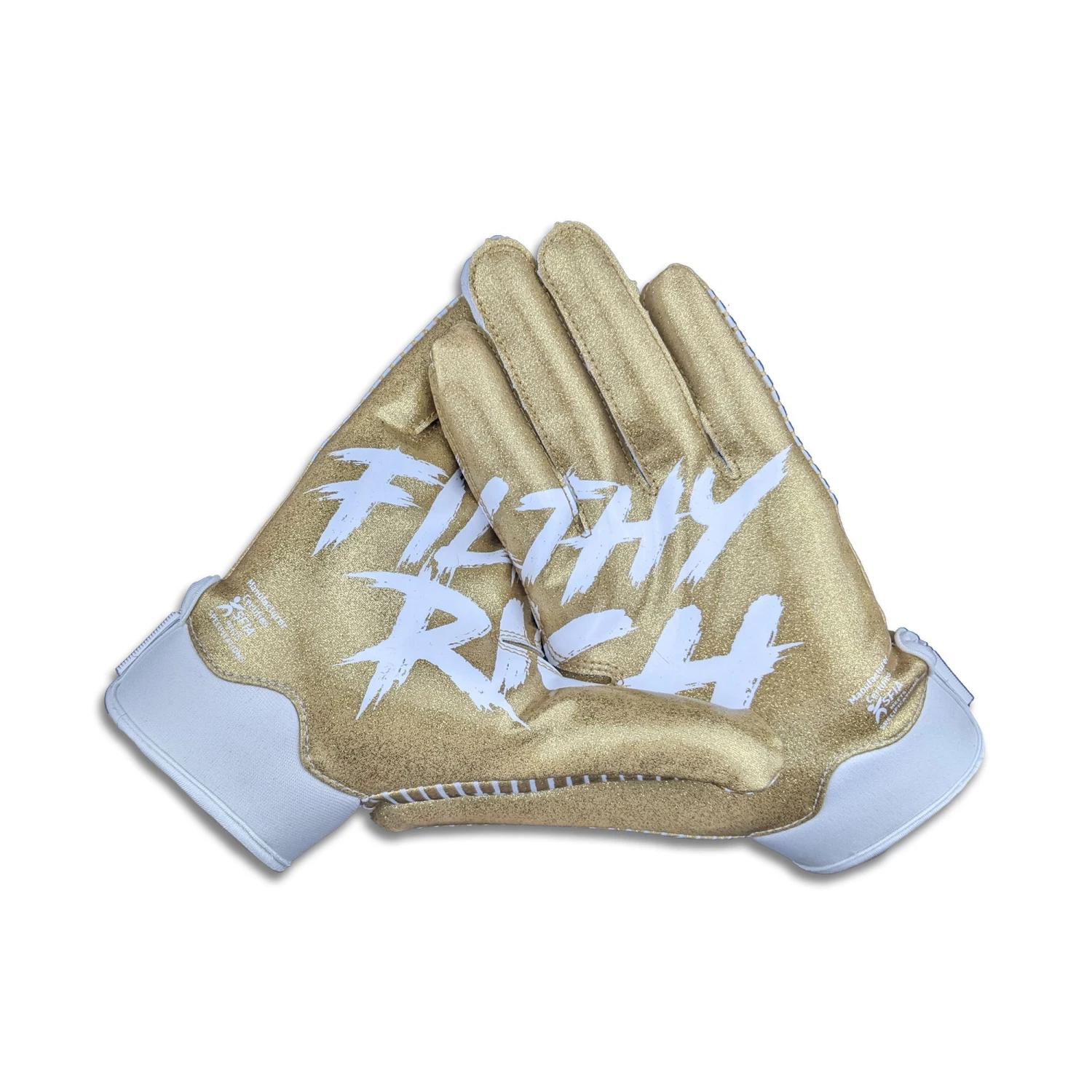 Battle Adult Filthy Rich Football Receiver Gloves For Unisex Gold 1 Battle Adult Filthy Rich Football Receiver Gloves For Unisex Gold