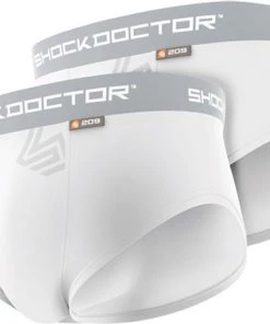Shock Doctor Boys' Core Brief 2-Pack White