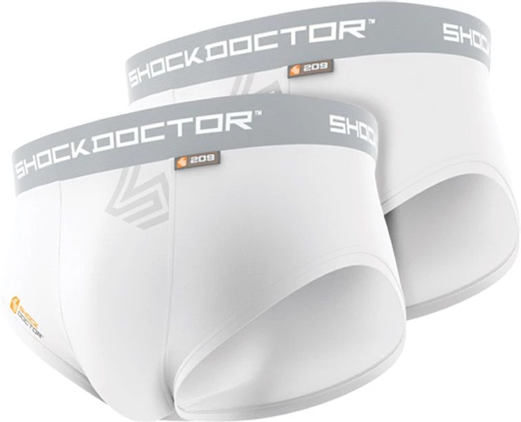 Shock Doctor Boys' Core Brief 2-Pack White 1 Shock Doctor Boys' Core Brief 2-Pack White