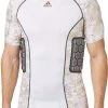 Adidas Adult Techfit Gold Foil Padded Football Shirt For Men White/gold Foil
