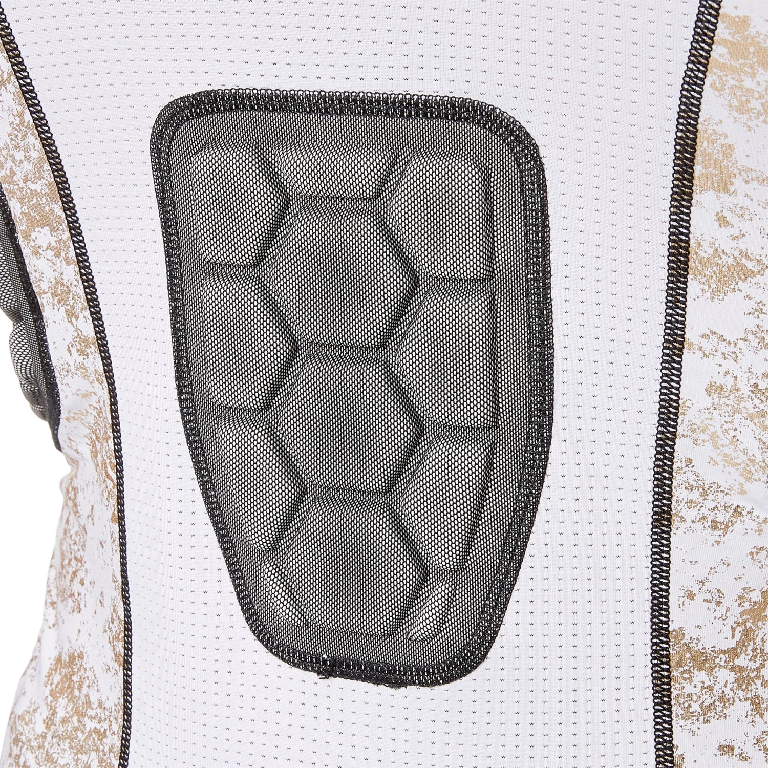 Adidas Adult Techfit Gold Foil Padded Football Shirt For Men White/gold Foil 5 Adidas Adult Techfit Gold Foil Padded Football Shirt For Men White/gold Foil - Image 5