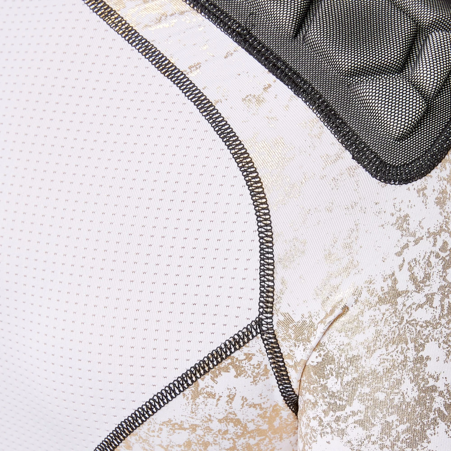 Adidas Adult Techfit Gold Foil Padded Football Shirt For Men White/gold Foil 6 Adidas Adult Techfit Gold Foil Padded Football Shirt For Men White/gold Foil - Image 6