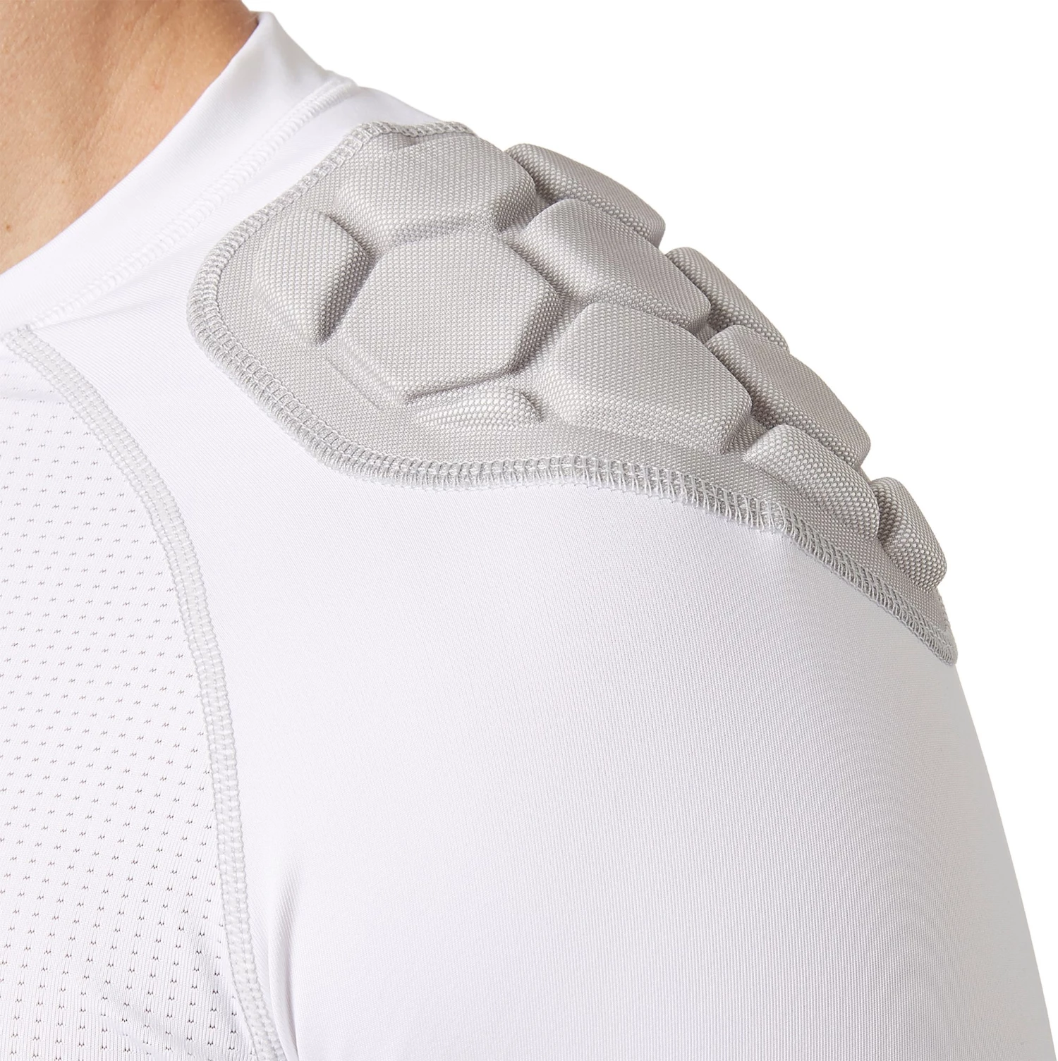 Adidas Adult Techfit Padded Football Shirt For Men White 4 Adidas Adult Techfit Padded Football Shirt For Men White - Image 4