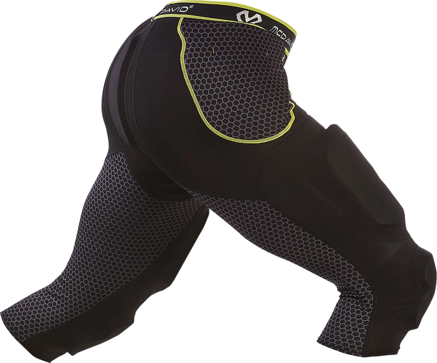 McDavid Rival 7-Pad ¾ Tights With Hard-Shell Thigh Guards For Men Grey/yellow 1 McDavid Rival 7-Pad ¾ Tights With Hard-Shell Thigh Guards For Men Grey/yellow