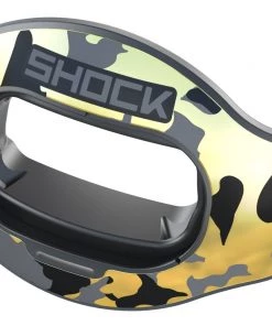 Shock Doctor Shield Only Chrome Camo For Interchange Lip Guard For Unisex Gold