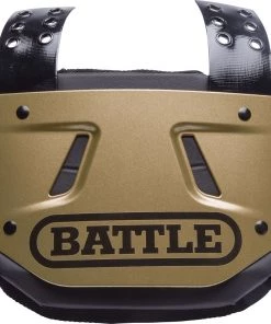 Battle Youth Football Back Plate For Unisex Gold
