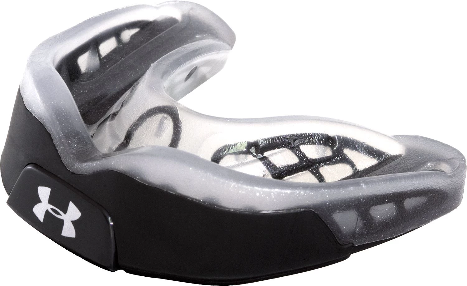 Under Armour Adult ArmourBite Anti-Microbial Convertible Mouthguard For Unisex Black 1 Under Armour Adult ArmourBite Anti-Microbial Convertible Mouthguard For Unisex Black