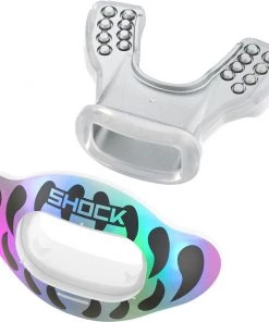 Shock Doctor Interchange Lip Guard – Mouthpiece + Shield For Unisex Iridescent