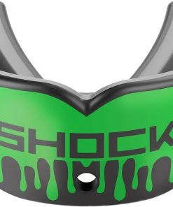 Shock Doctor Adult Gel Max Power Slime Mouth Guard For Unisex Black/green