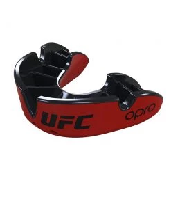 OPRO Youth UFC Silver Mouthguard For Unisex Red/black