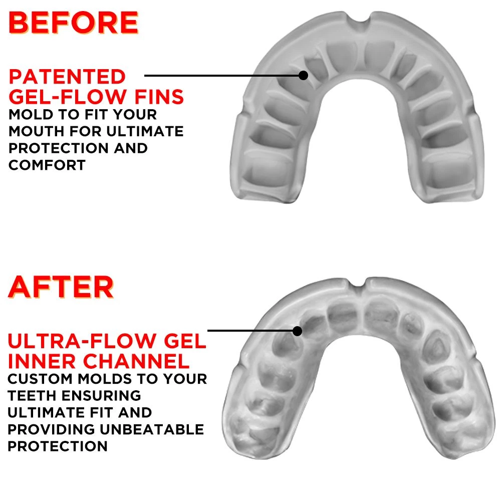 OPRO Youth UFC Silver Mouthguard For Unisex Red/black 2 OPRO Youth UFC Silver Mouthguard For Unisex Red/black - Image 2