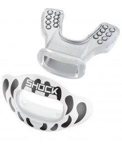 Shock Doctor Fang Interchange Lip Guard With Shield For Unisex White