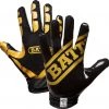 Battle Adult Receiver Gloves For Unisex Black/gold