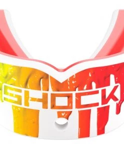 Shock Doctor Adult Gel Max Multicolor Drip Mouth Guard For Unisex White/red/white