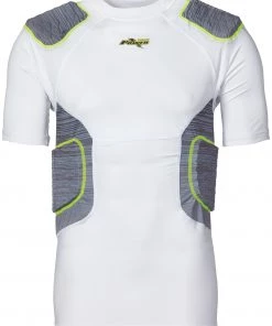 Riddell Adult Power Amp 5-Pad Compression Shirt For Women White