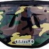 Battle Adult Chrome Green Camo Football Back Plate For Unisex Camouflage Green