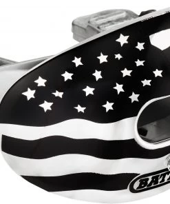 Battle Sports Science Oxygen American Flag Chrome Lip Guard For Unisex Black/white