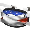 Shock Doctor Youth Showtime Chin Strap For Unisex Flag/red/white/blue