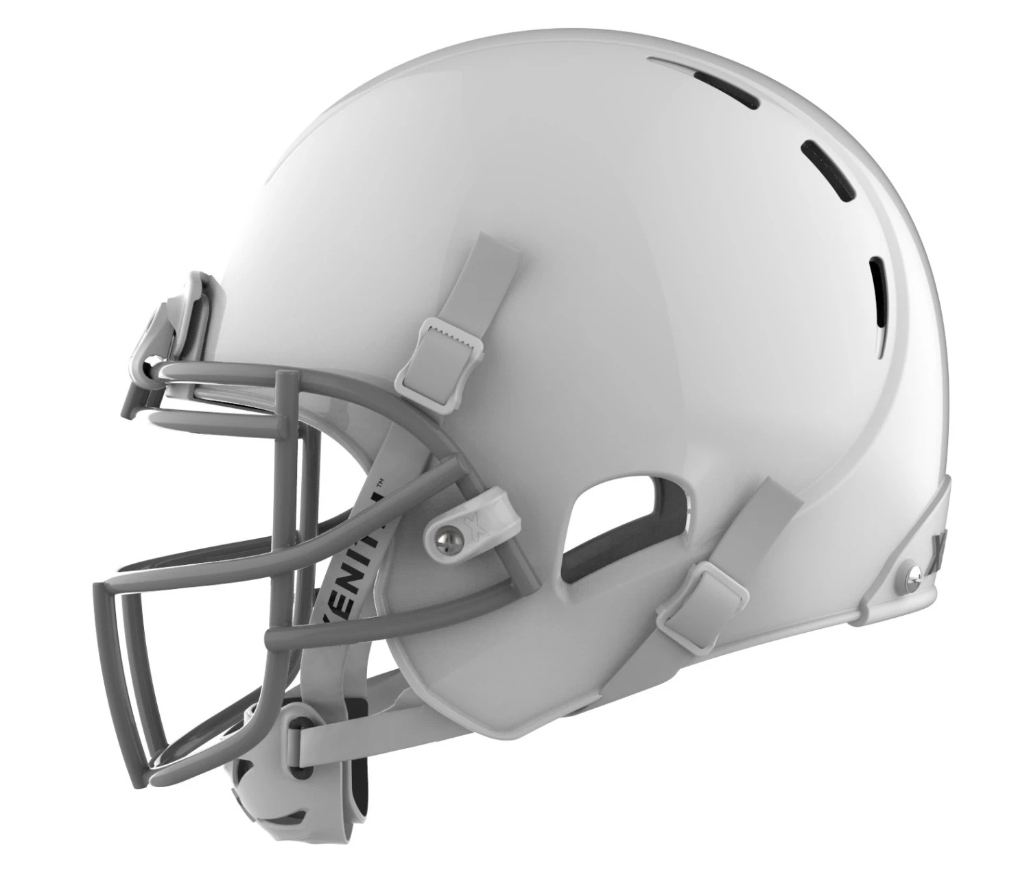 Xenith Varsity X2E+ Football Helmet For Unisex White/grey 4 Xenith Varsity X2E+ Football Helmet For Unisex White/grey - Image 4