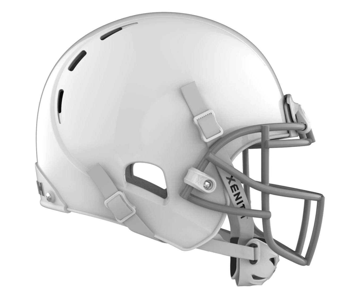 Xenith Varsity X2E+ Football Helmet For Unisex White/grey 5 Xenith Varsity X2E+ Football Helmet For Unisex White/grey - Image 5