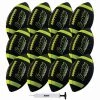 Franklin Grip Rite 100 Junior Football 12 Pack For Unisex Black/lime