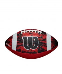 Wilson Junior Deep Threat Red/Black Football For Unisex