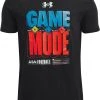 Under Armour Youth Game On Football Short Sleeve T-Shirt For Girls' Black/white