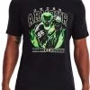 Under Armour Adult Football Slime Short Sleeve T Shirt For Men Black/vapor Green