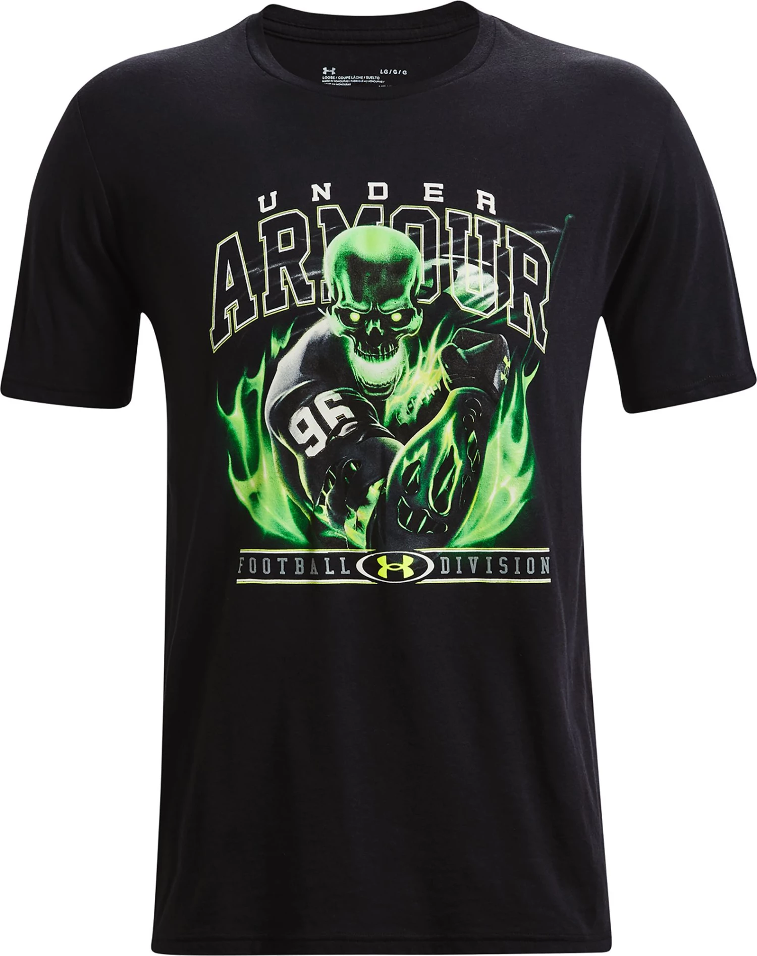 Under Armour Adult Football Slime Short Sleeve T Shirt For Men Black/vapor Green 6 Under Armour Adult Football Slime Short Sleeve T Shirt For Men Black/vapor Green - Image 6