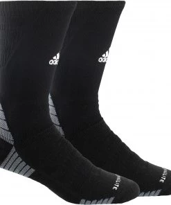 Adidas Alphaskin Maximum Cushioned Crew Socks For Women Black/onix/white