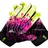Under Armour Adult Spotlight NFL Receiver Gloves For Men Black/pink/yellow