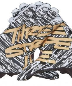 Adidas Adult Adizero 5-Star 8.0 Three Stripe Life Receiver Glove For Unisex White/red