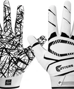 Cutters Gloves Cutters Youth Game Day Padded Receiver Gloves For Unisex Black