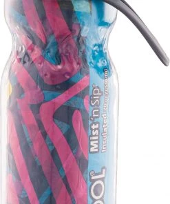 O2COOL Mist N' Sip® Water Bottle For Drinking And Misting For Unisex Purple Logo