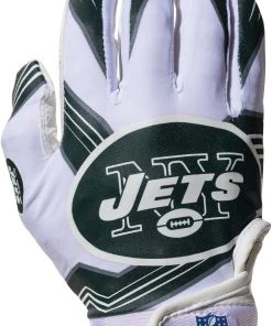 Franklin New York Jets Youth Receiver Gloves For Girls'