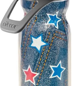 O2Cool Arctic Squeeze Mist N' Sip Water Bottle For Unisex Water Color Blue